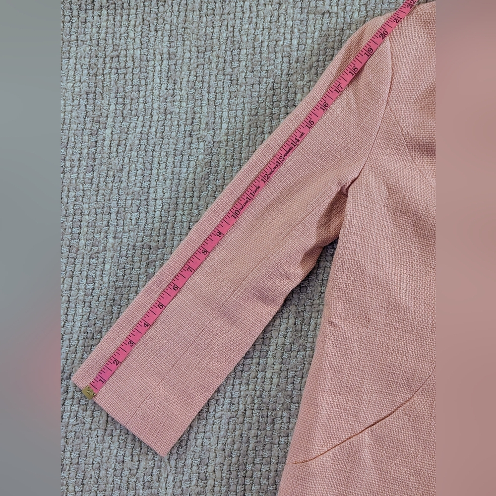 Anthropologie Electric Love Light Textured Petal Jacket in Pink Size US 2 - Picture 7 of 16